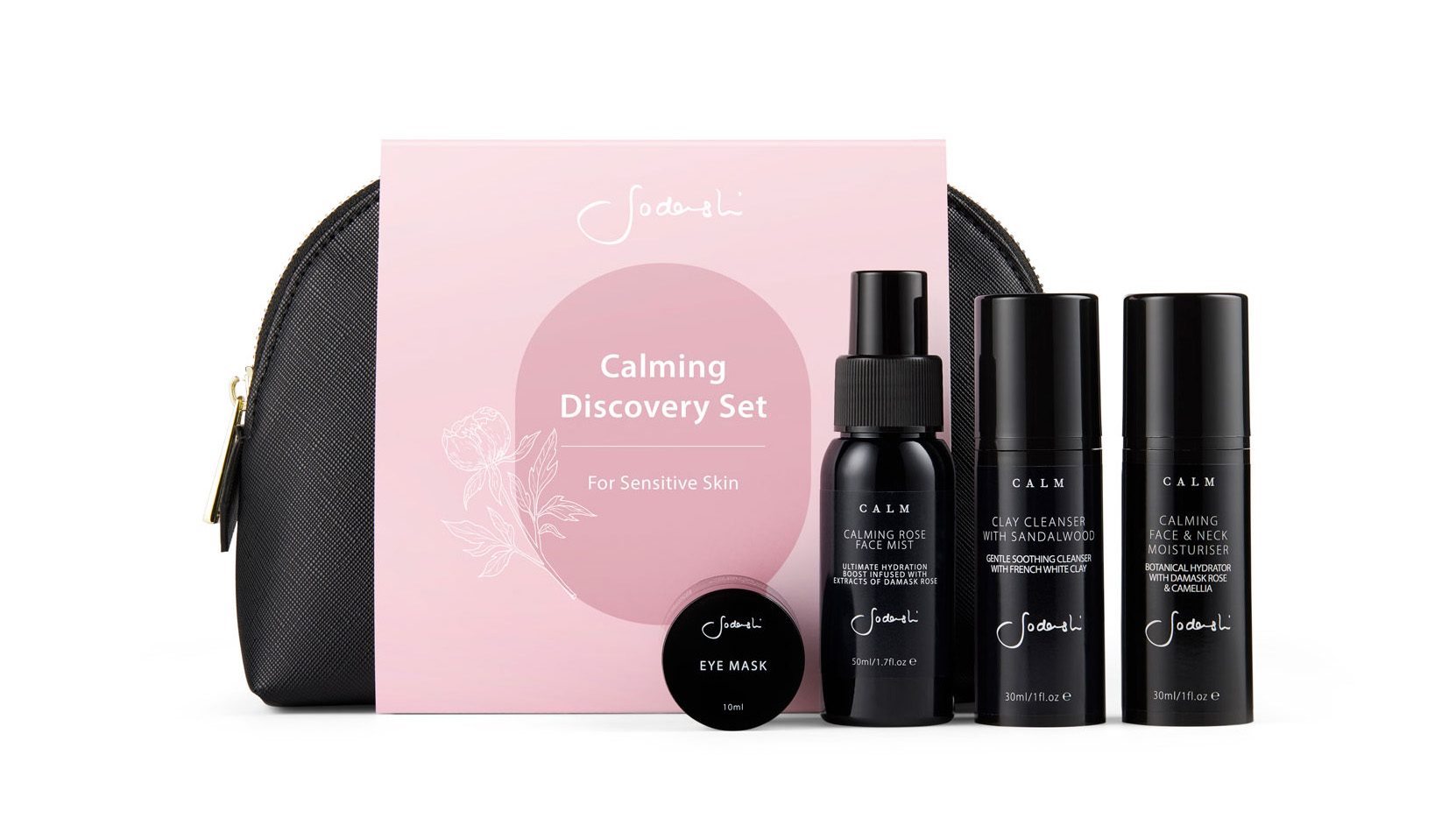 For Sodashi skincare, a gift pack show on white. A classic style for e-commerce photography.