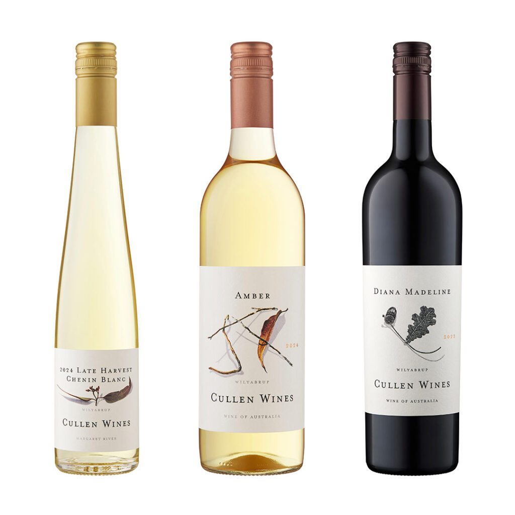 Wine bottle photography for Cullen Estate, an Australian winery based in Wilyabrup, within the Margaret River wine region of Western Australia.